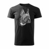 Ausverkauf - Herren Französische Bulldogge Hund T-shirt schwarz REGULAR