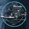 Mercedes 300 SL GULLWING Herren marineblau REGULAR Auto-T-Shirt