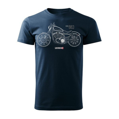 Harley Iron 883 Herren navy blau REGULAR Motorrad Motorrad T-Shirt