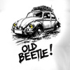 VW Beetle Buckel Auto T-Shirt Herren Weiss REGULAR