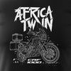Honda Africa Twin CRF1000L Herren Schwarz Motorrad-T-Shirt