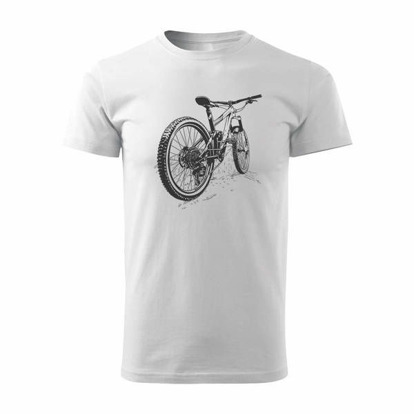 MTB Mountain Bike Herren Mountainbike T-Shirt weiß REGULAR