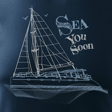 Sale - Marineblaues Herren Segelhemd REGULAR mit Segelboot