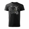 Honda NC 750 X NC750X Herren schwarz Motorrad-T-Shirt REGULAR