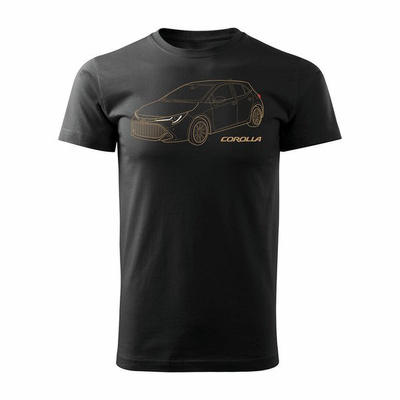 Toyota Corolla Herren Auto T-Shirt schwarz REGULAR