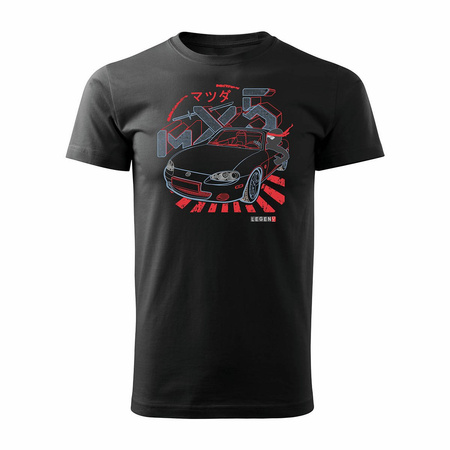 MAZDA MX-5 MX 5 Herren Auto-T-Shirt schwarz REGULAR