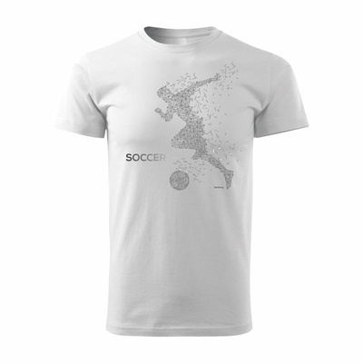 Herren-Fußball-T-Shirt weiß REGULAR