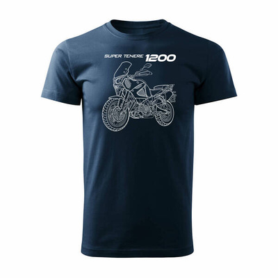 Ausverkauf - Yamaha Super Tenere 1200 Herren marineblau REGULAR Motorrad-T-Shirt