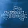 Indian Scout Bobber Herren blau REGULAR Motorrad Motorrad-T-Shirt