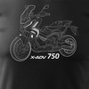 Ausverkauf - Honda X-ADV XADV 750 Herren-Motorrad-T-Shirt schwarz REGULAR
