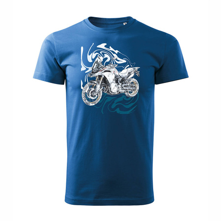 BMW GS F850 Herren-Motorrad-T-Shirt blau