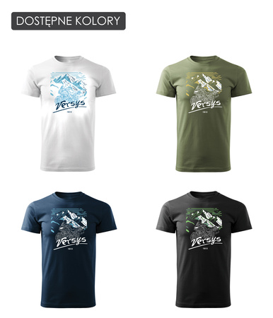 Kawasaki Versys 1100 SE Herren Khaki Motorrad Motorrad-T-Shirt