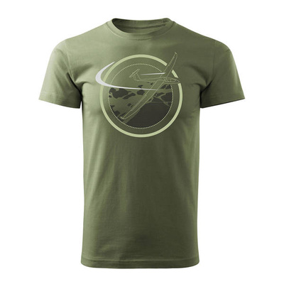 Herren Segelflug-Piloten-T-Shirt khaki REGULAR