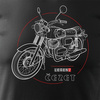 Cezet Cezeta 350 Herren-Motorrad-T-Shirt schwarz REGULAR