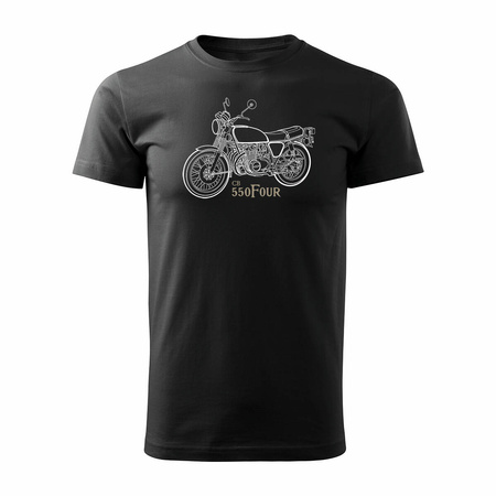 Honda 550 four legend Herren schwarz REGULAR Motorrad-T-Shirt