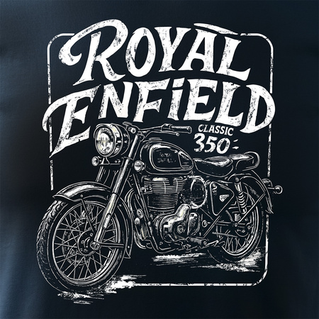 Royal Enfield Classic 350 Legend Herren marineblau Motorrad Motorrad-T-Shirt