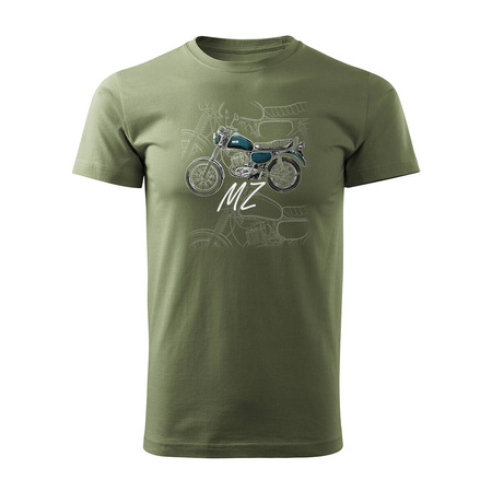 Ausverkauf - MZ ETZ 150 Herren khaki REGULAR Motorrad-T-Shirt