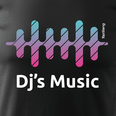 T-Shirt für DJ Trance Musik House Musik Herren schwarz REGULAR