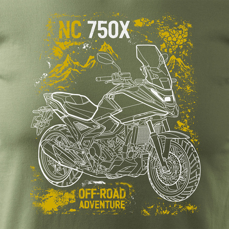 Honda NC 750 X NC750X Herren khaki REGULAR Motorrad-T-Shirt