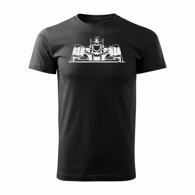 Herren Formel 1-T-Shirt schwarz REGULAR