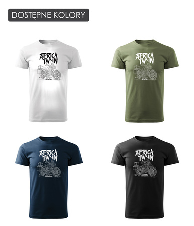 Honda Africa Twin CRF1000L Herren Khaki Motorrad-T-Shirt