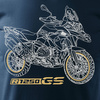 Verkauf - BMW GS 1250 ADVENTURE Herren navy blau REGULAR Motorrad Motorrad T-Shirt