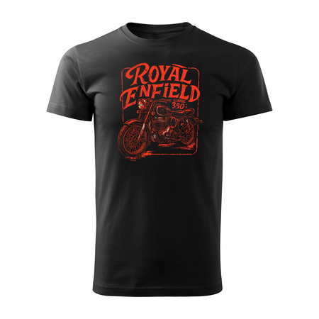 Royal Enfield Classic 350 Legend Herren Schwarz Motorrad Motorrad-T-Shirt
