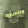 T-Shirt Vorarbeiter für Handwerker Schreiner Mechaniker Herren khaki REGULAR
