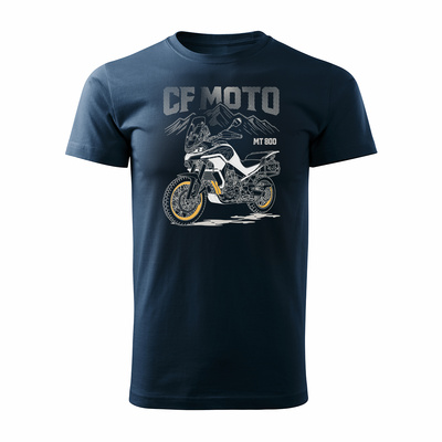 CF MOTO MT800 Herren marineblau Motorrad Motorrad-T-Shirt