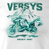Kawasaki Versys 1100 SE Herren Weiss Motorrad Motorrad-T-Shirt