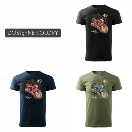 Motorrad Motorrad-T-Shirt Iż 49 Legenden Herren khaki REGULAR