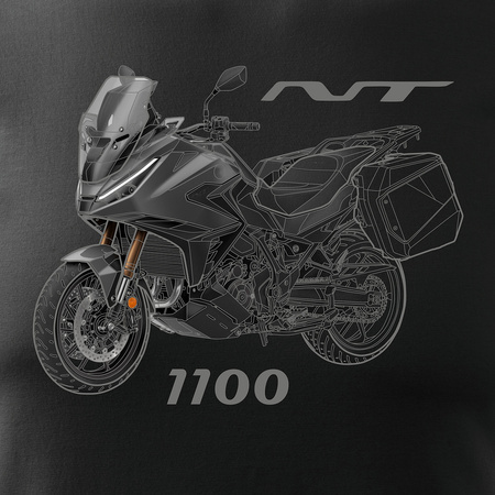 Honda NT 1100 Herren marineblau Motorrad-T-Shirt REGULAR