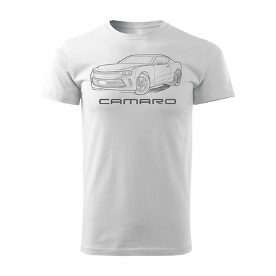 Chevrolet Camaro Herren-Automobil-T-Shirt weiß REGULAR