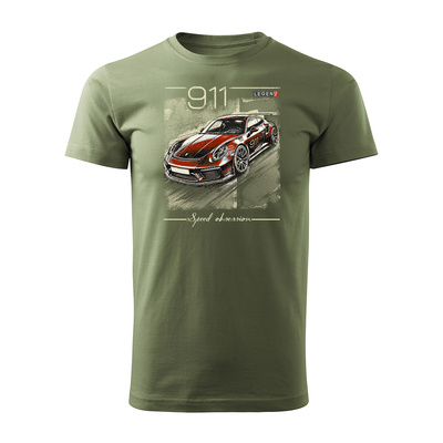 Porsche Carrera 911 Herren Khaki REGULAR T-Shirt