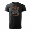 Honda Transalp 750 Herren Szwarz Motorrad Motorrad-T-Shirt