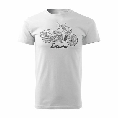 Suzuki Intruder M1800R Herren Motorrad Motorrad-T-Shirt weiß REGULAR