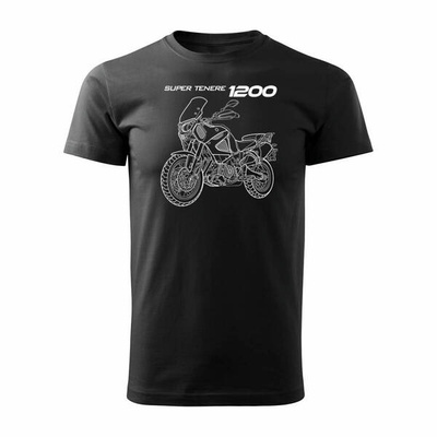 Yamaha Super Tenere 1200 Herren-Motorrad-T-Shirt schwarz REGULAR