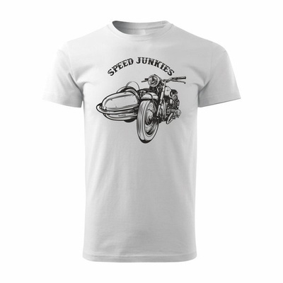 Altes Motorrad-Klassiker Speed Junkies Herren weiß REGULAR t-shirt