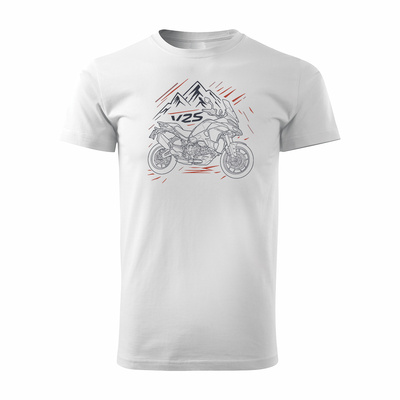 Ducati Multistrada V2S Herren Weiss REGULAR Motorrad-T-Shirt