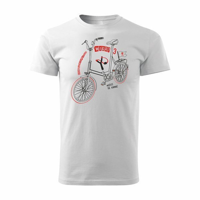 Wigry 3 Herren Fahrrad-T-Shirt weiß REGULAR