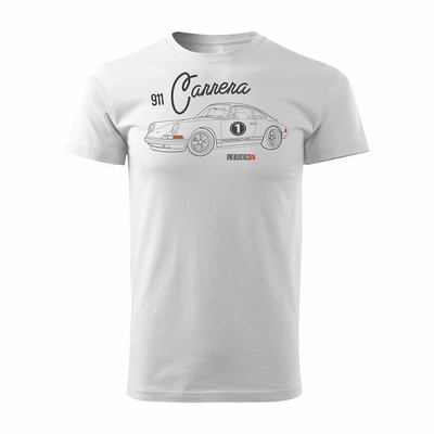 Porsche Carrera 911 Herren-T-Shirt weiß REGULAR