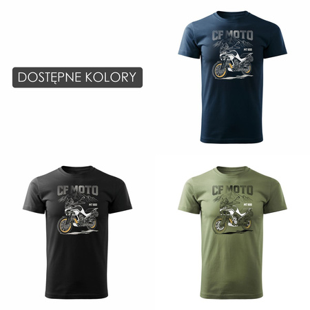 CF MOTO MT800 Herren Khaki Motorrad Motorrad-T-Shirt