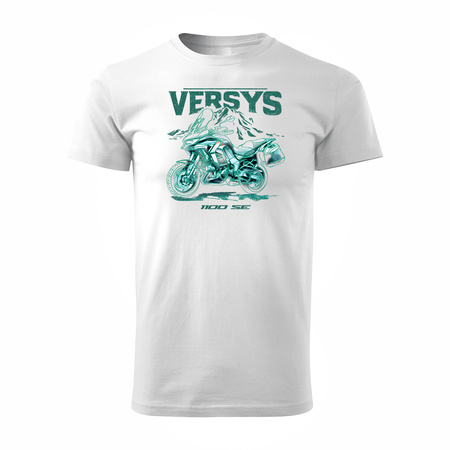 Kawasaki Versys 1100 SE Herren Weiss Motorrad Motorrad-T-Shirt