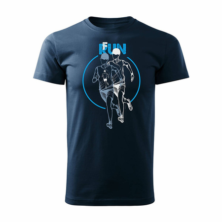 Sale - marineblaues Herren Laufshirt REGULAR für Triathlon