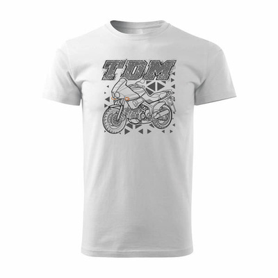 Yamaha TDM Herren-Motorrad-T-Shirt weiß REGULAR