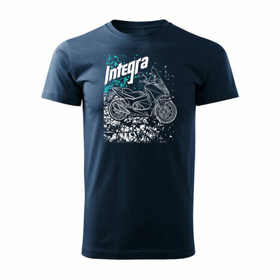 Honda Integra Herren marineblau Motorrad-T-Shirt REGULAR