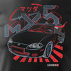 MAZDA MX-5 MX 5 Herren Auto-T-Shirt schwarz REGULAR