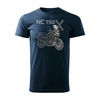 Honda NC 750 X NC750X Herren marineblau Motorrad-T-Shirt REGULAR