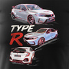 Honda Civic Type R Herren T-Shirt schwarz REGULAR