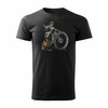 MTB Downhill Mountainbike T-shirt Herren schwarz REGULAR